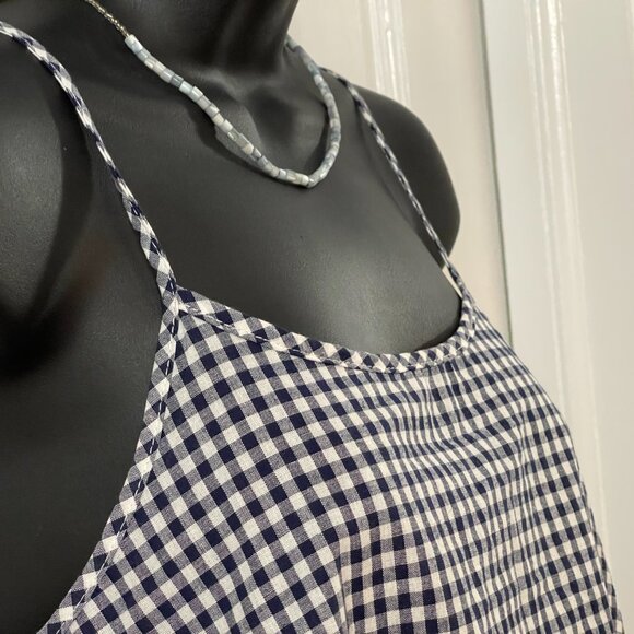 Caution to the Wind Navy & White Gingham Cami - Picture 2 of 15